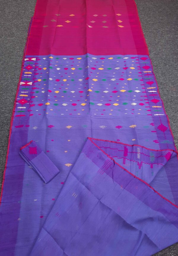 Student Bugut Half Silk Saree 7 - Image 5