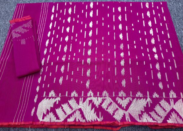 Student Bugut Half Silk Saree 6 - Image 3