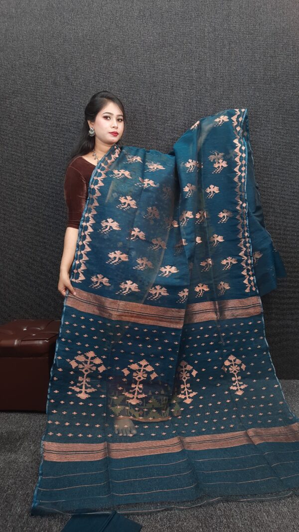Half Silk Jamdani Count -84 with Blouse piece