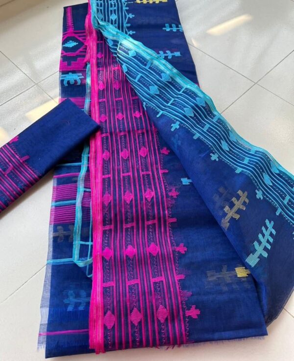 Premium Half Silk Saree Count-84 With Blouse Piece (Copy) - Image 3
