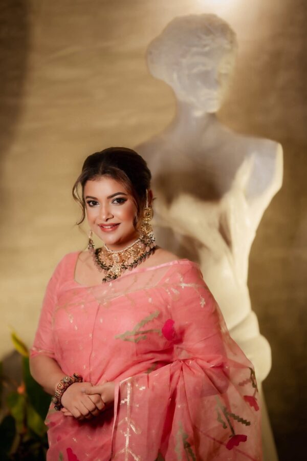 Premium Half Silk Saree Count-84 With Blouse Piece 2 - Image 2