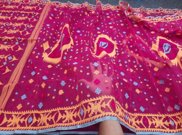 Premium Half Silk Saree Count-84 With Blouse Piece 3 - Image 5