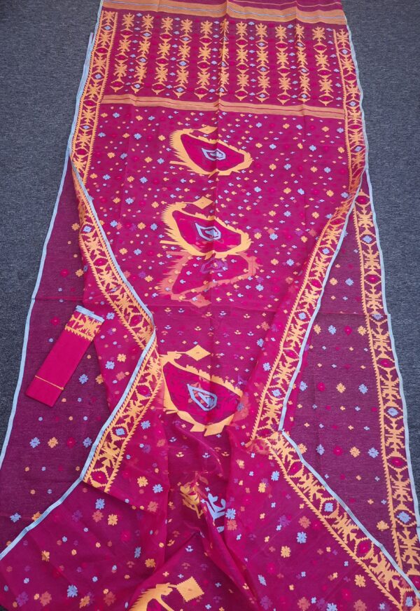 Premium Half Silk Saree Count-84 With Blouse Piece 3 - Image 2