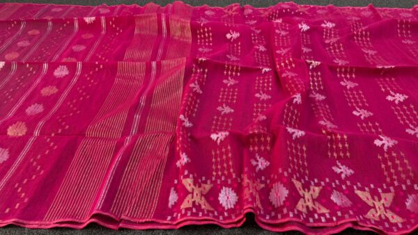 Mashi Boti Halfslik sharee 60 Count with Tarsel (Copy) (Copy) (Copy) - Image 4