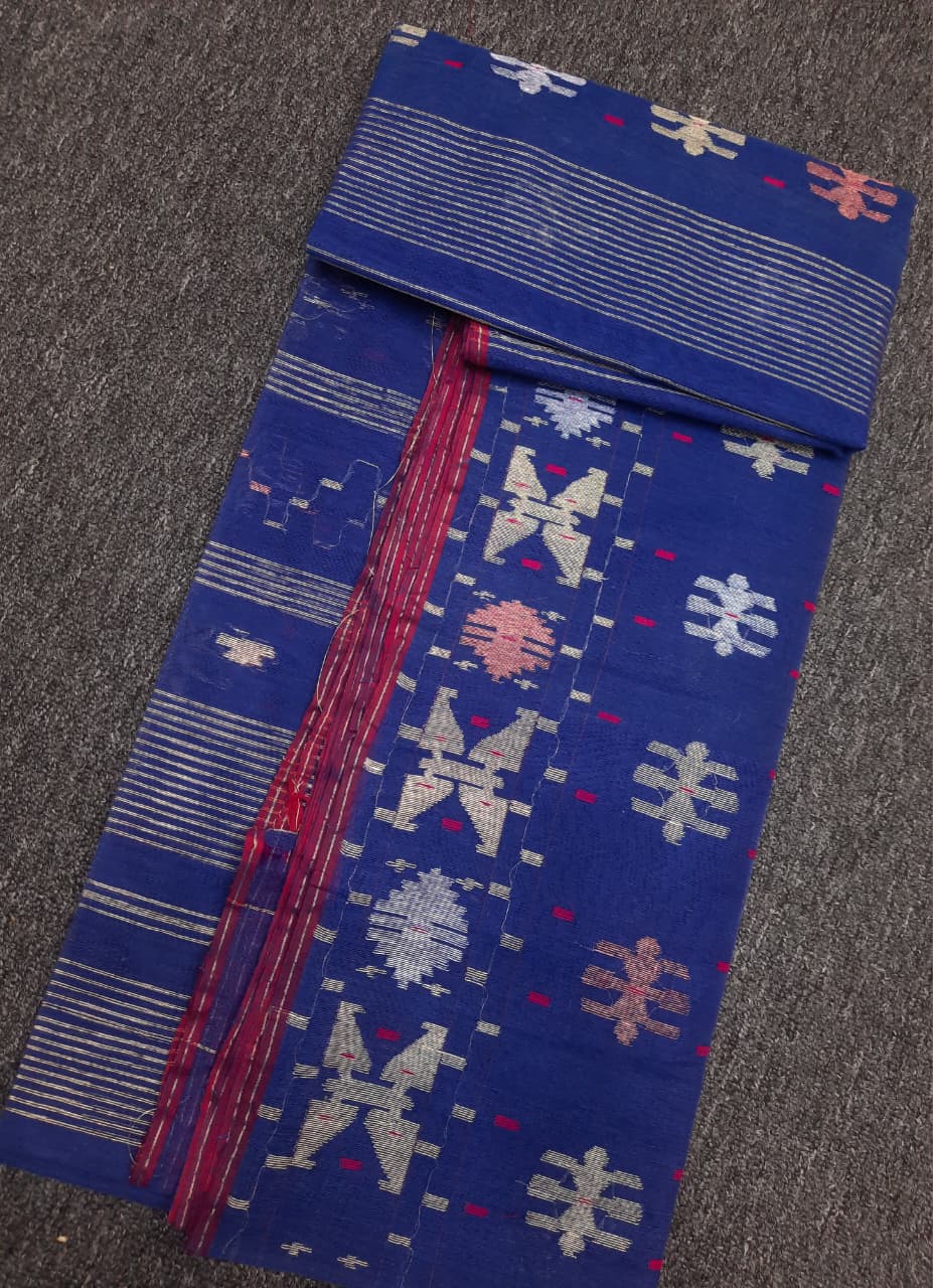 The Heritage of Bengali Handloom Exclusive Dhakai Jamdani Saree 80 Count - Image 2