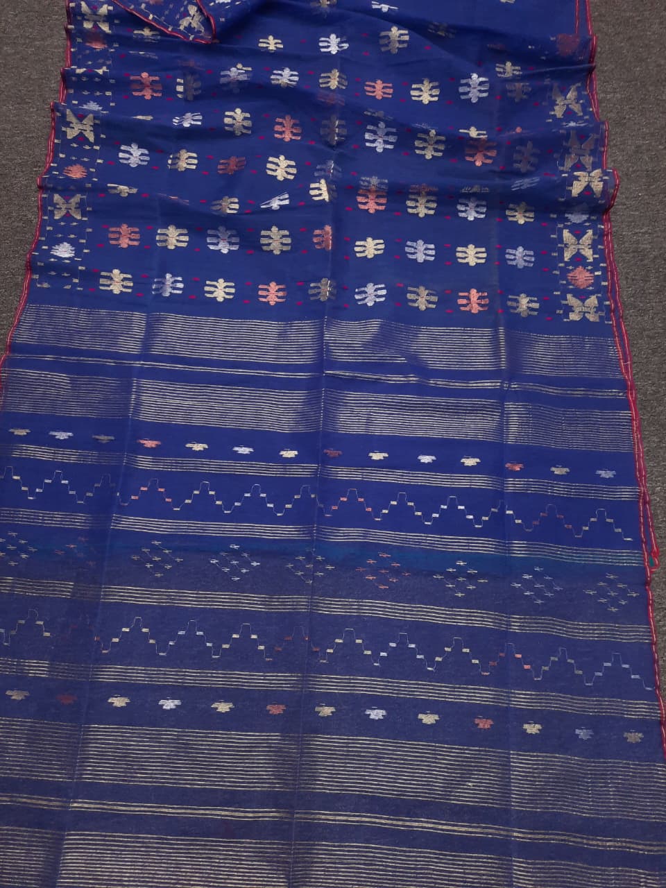 The Heritage of Bengali Handloom Exclusive Dhakai Jamdani Saree 80 Count - Image 5